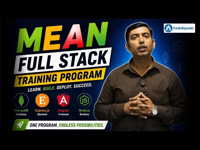 MEAN Stack Full Course for Beginners 💻 | Full Stack Developer Roadmap | Join CodeSquadz Today