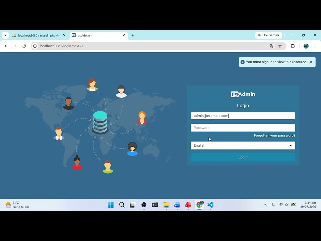 Lab Quản trị Cơ sở dữ liệu với Docker | MySQL, PostgreSQL, phpMyAdmin, pgAdmin | Phân quyền, Bảo mật