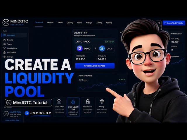 How to Create a Liquidity Pool for Your Token | MindGTC Web3 Builder Tutorial