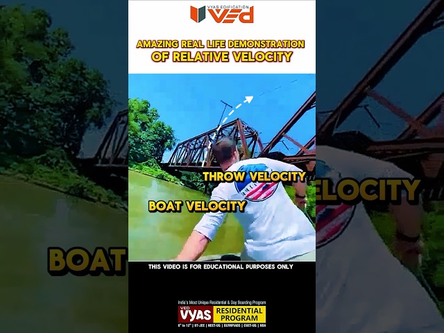 You can only UNDERSTAND this if you know VECTOR addition of VELOCITIES #shorts