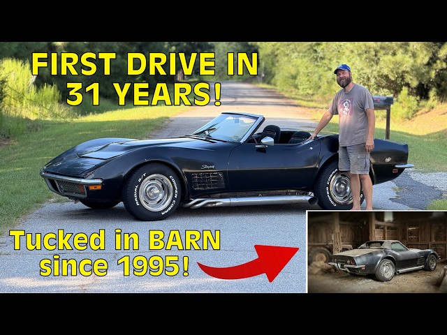 Dad's BARN FIND C3 Corvette back on the Road after 31 Years!
