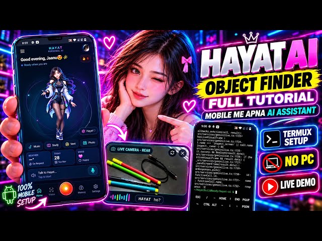 How to Make Your Own AI Assistant on Android 🔥 | Hayat AI Full Tutorial | object finder feature