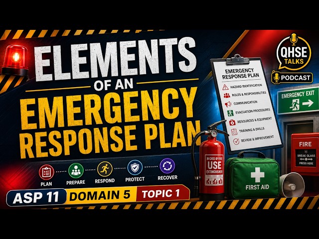 ASP 11 Domain 5 Topic 1: Elements of an Emergency Response Plan | Emergency Preparedness & Response