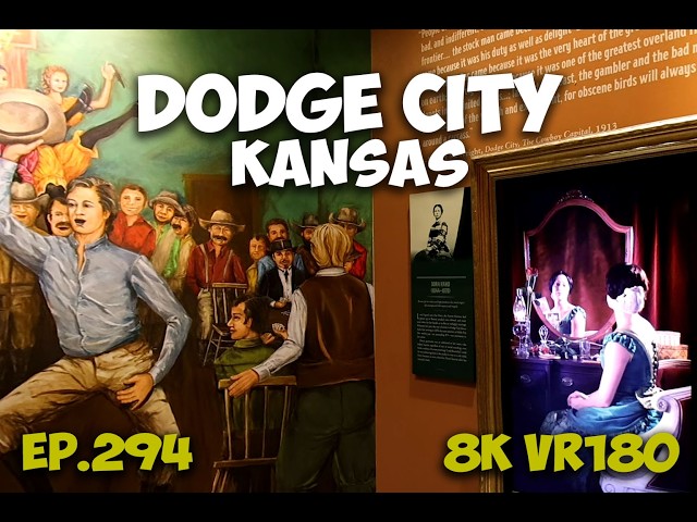Ep.294 Dodge City Kansas - Boot Hill Museum Town Layout And Frontier Jail 8K VR180 3D Travel