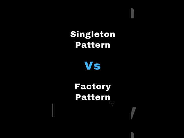 Java Singleton Pattern vs. Factory Pattern ✍️