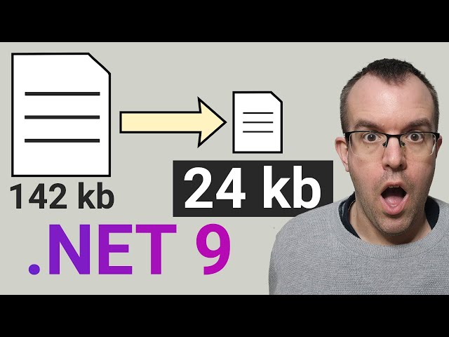 Static asset file sizes can be reduced by over 80% in .NET 9