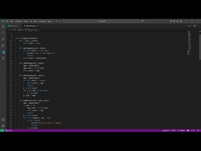 DSA Ex - 05 Implementation of singly linked list