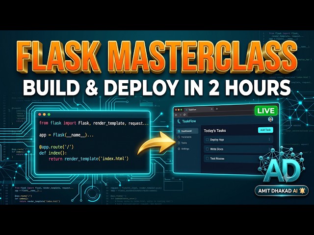 Flask Crash Course: Build & Deploy a Web App in 2 Hours