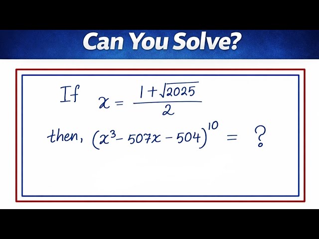 Can You Solve This? 🤔 | Tricky Algebra Problem | Math Challenge