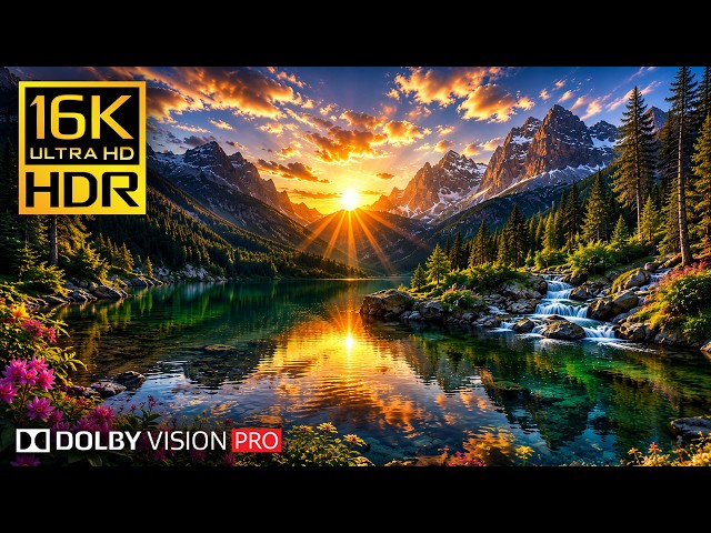 Breathtaking 16K 120fps Nature Scenery | The Ultimate Relaxation HDR Showcase for 8K OLED & 4K TV