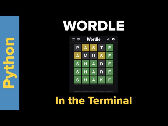 Simple Python Wordle Game Tutorial for Beginners