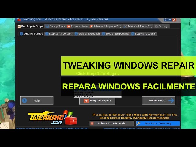 Tweaking Windows Repair: The Best Program to Easily Repair Windows