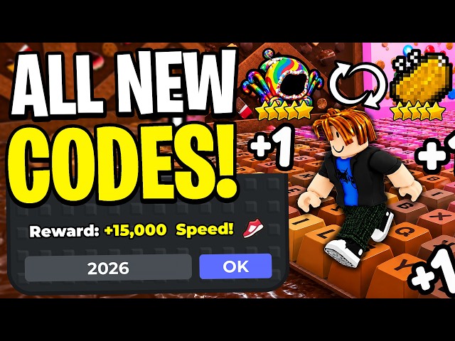 *NEW CODES* ALL WORKING CODES FOR +1 SPEED KEYBOARD ESCAPE 2026! ROBLOX SPEED KEYBOARD ESCAPE CODES