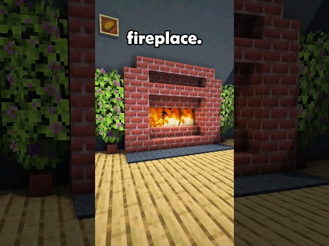 Best Minecraft Fireplace [Design Tutorial] #minecraft