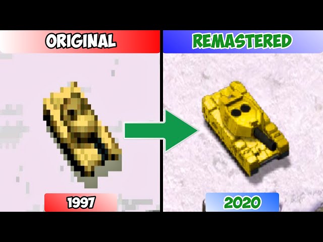 Command and Conquer Remastered Comparison: Red Alert Part 1 - Allied Units/Buildings (1996 VS 2020)