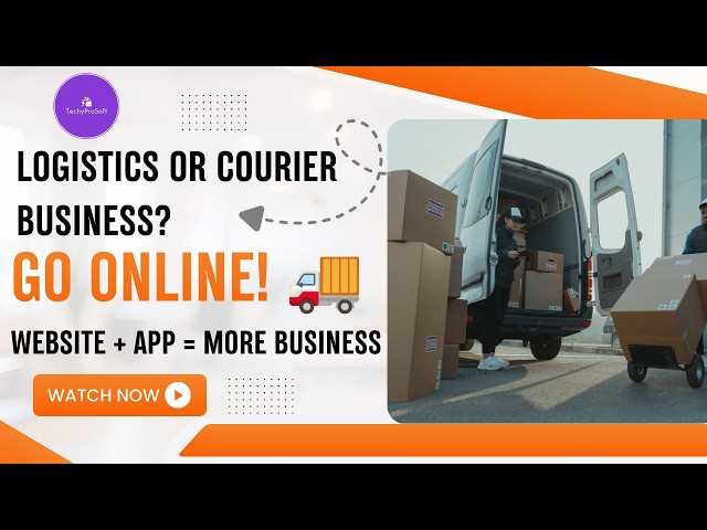 Logistics Website Design & App Development | Courier & Delivery Business Website | TechyProSoft