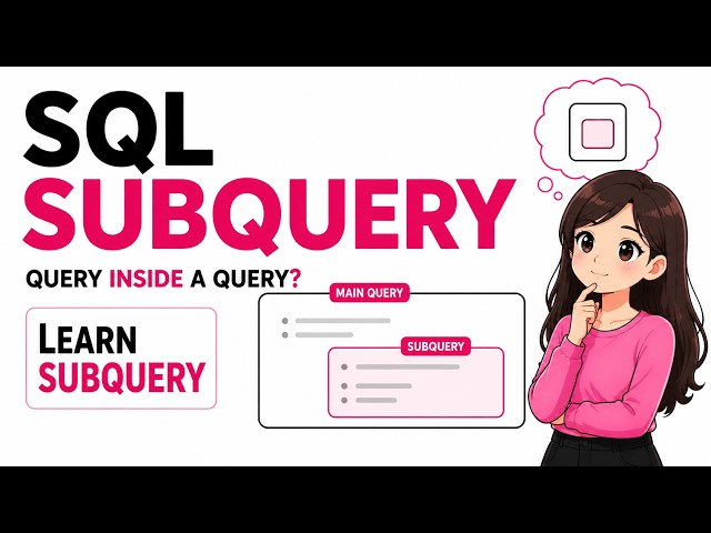 SQL part 17 : Subqueries #sql