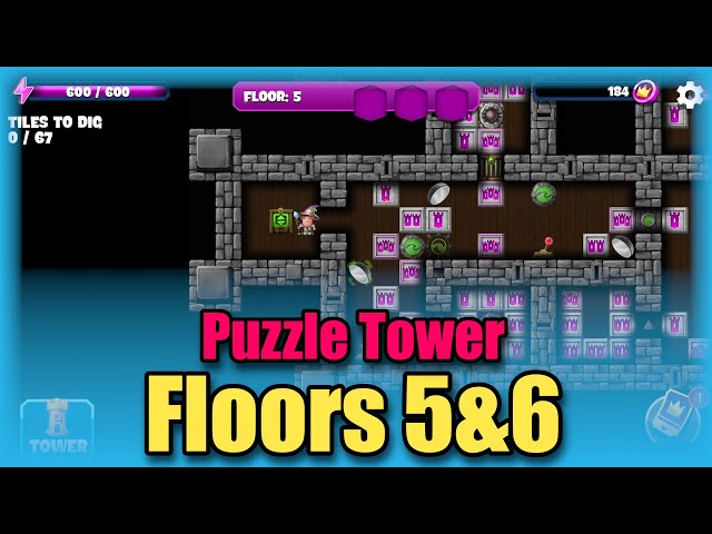 Puzzle Tower - Floors 5-6 | Diggy's Adventure (New Gamemode)