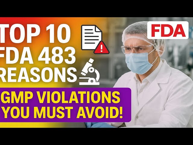 Top 10 FDA 483 Observations | Avoid Common GMP Violations in Pharma | Pharmalytics