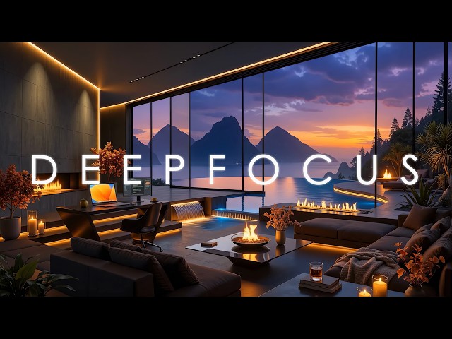 Deep Work Music 🧠 Hyperfocus Focus Music for Study & Sunset Coding