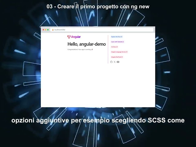 03 Creare il primo progetto con ng new