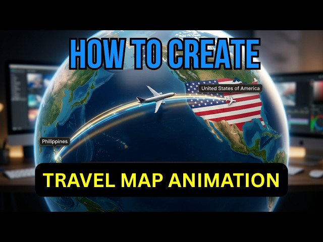 Travel Route Map Animation @MakCyberTipsAndIdeas
