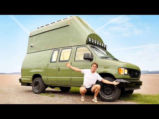 I turned an old van into a 2-STORY tiny house