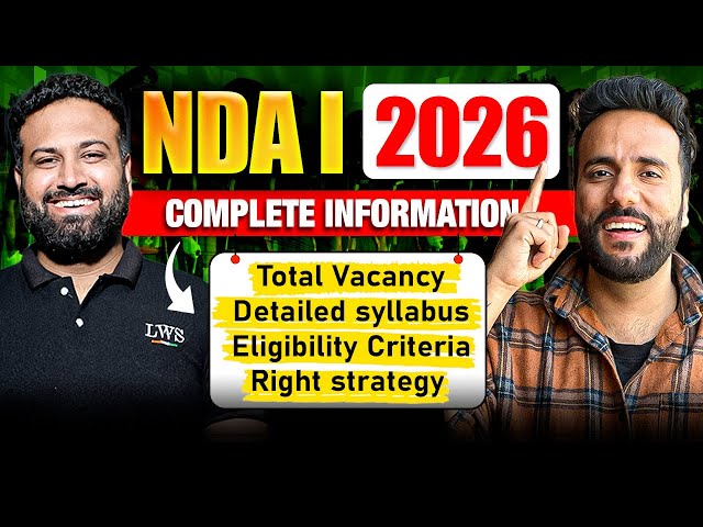NDA 1 2026: Complete Guide 🔥 | Eligibility, Exam Pattern, Syllabus, Preparation Strategy | Ashu Sir