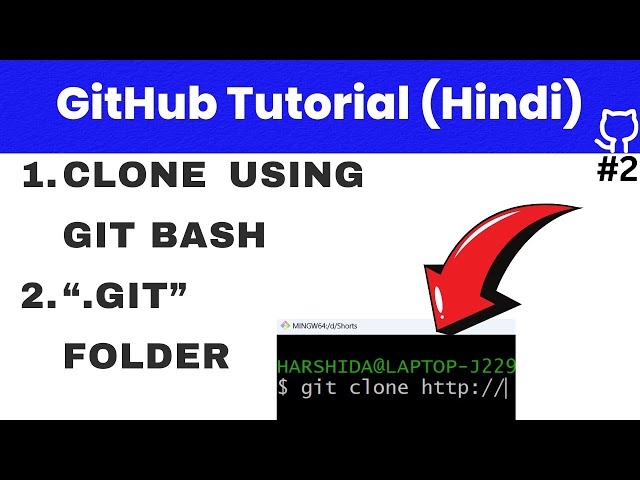 How To Clone GitHub Repository Hindi in 2024