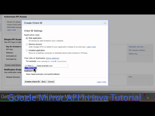 How to Use Google Mirror API in Java - Google Mirror API Tutorial