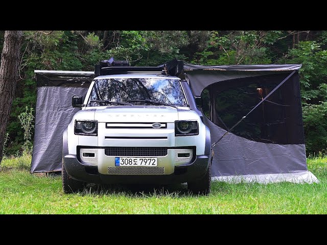 Camping Alone in the Secret Paradise | Land Rover New Defender Car Camp