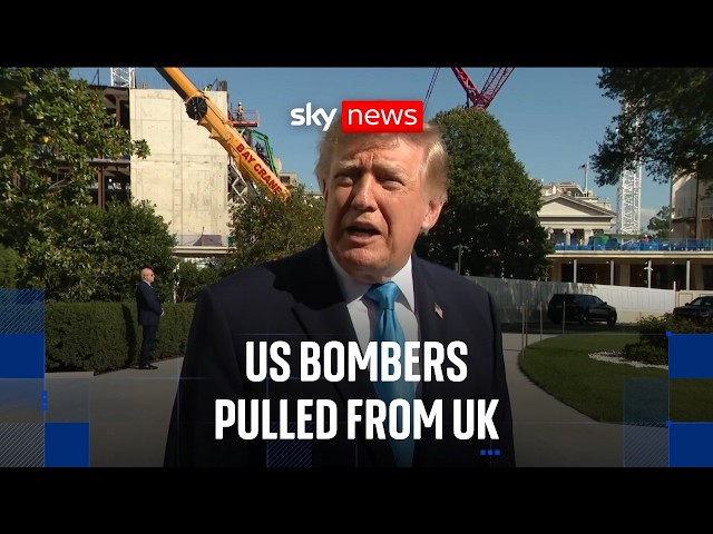 US bombers left UK over 'specific threat', says Donald Trump