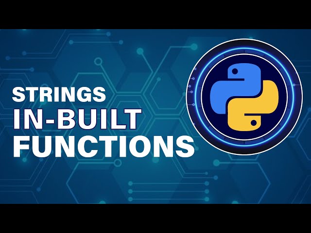 String In-Built Function | Python Full Course in Hindi Latest