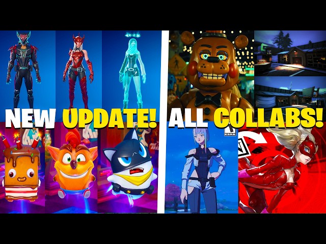 Fortnite's New Update got FULLY LEAKED! (All New Cosmetics, Collabs, FREE Sprite Skin)