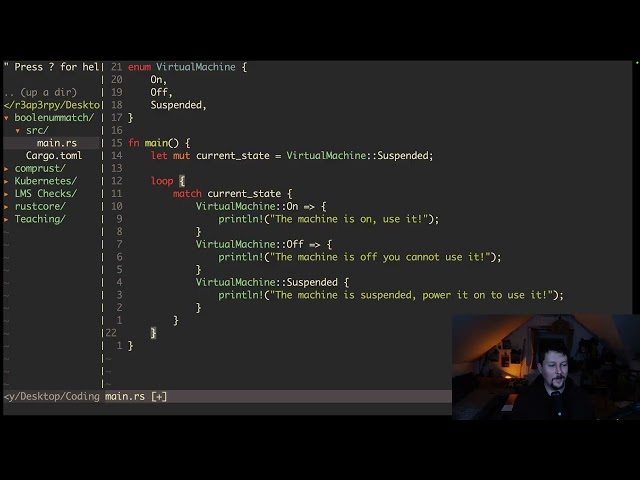 Rust - Enum with match
