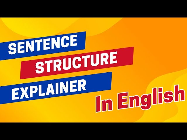 Sentence Structure for Kids | Easy English Grammar Lesson for Beginners