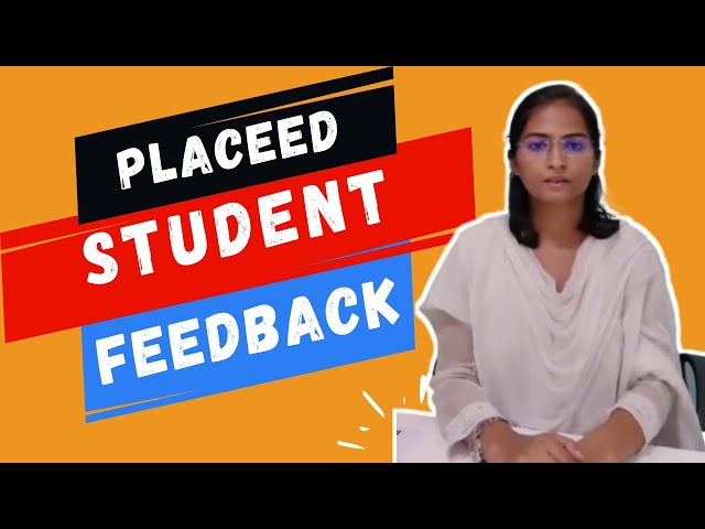 Placed Student shares her Feedback about @mindscriptstechpune