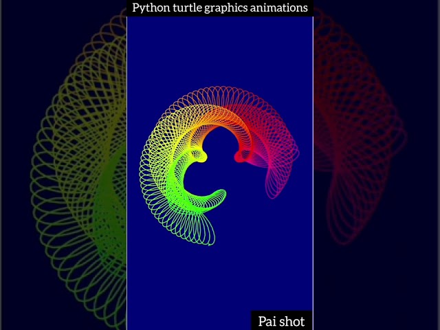 Awesome python turtle graphics animations #shorts