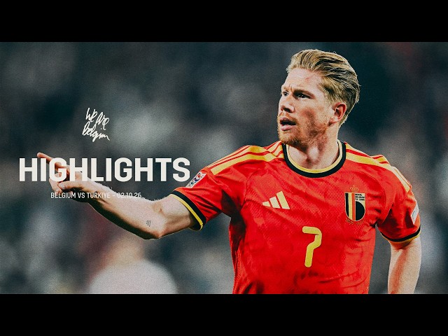 Belgium 3-0 Türkiye | KDB Masterclass | #REDDEVILS