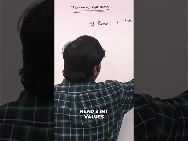 Python Ternary Operator: Find Minimum of Two Integers! #shorts