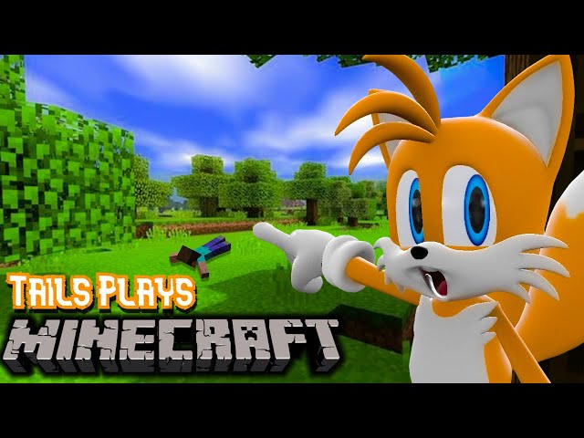 Tails plays - MINECRAFT !!!
