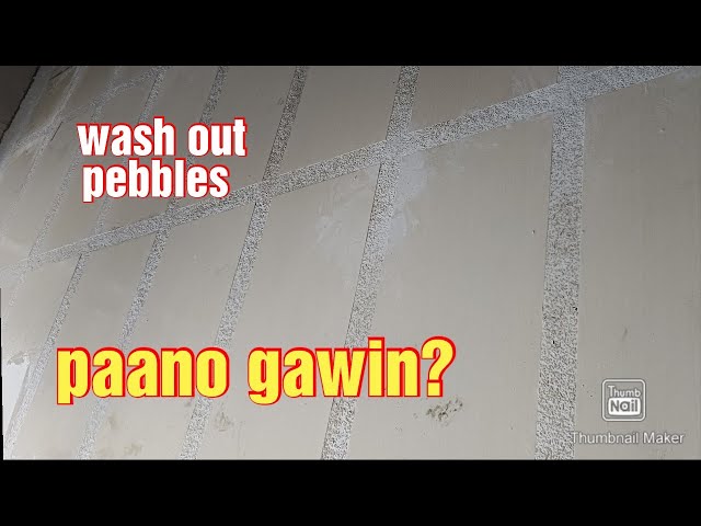Paano mag lagay Ng pebbles/washout napakadali lang mga boss floor design ideA