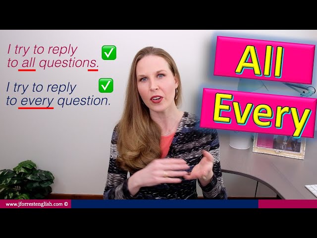 All & Every  - Basic English Grammar