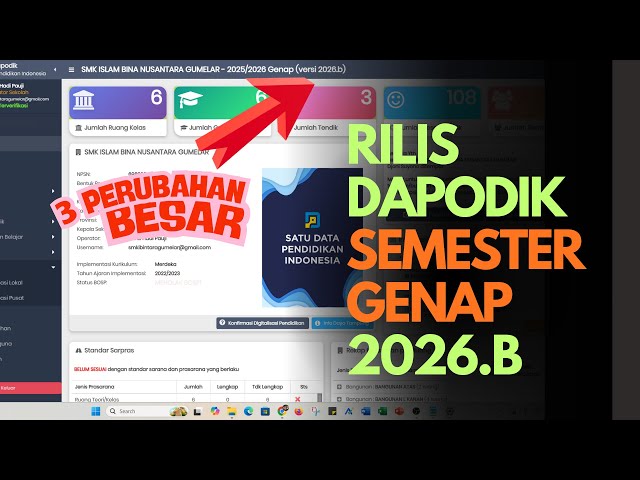 RILIS DAPODIK 2026.B | HATI - HATI INSTAL YANG BENAR !