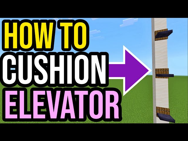 How To Make CUSHION ELEVATOR In Minecraft Bedrock & Java!