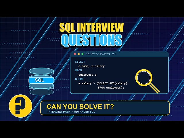 Top SQL Interview Questions You Must Know 🔥
