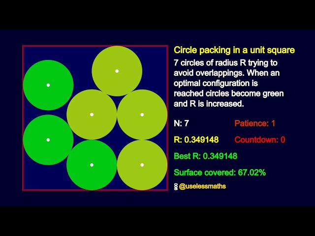 I Built an Algorithm to Solve the 7 Circle Packing Problem | p5.js