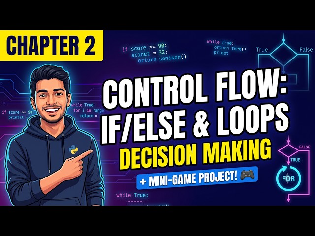 Build Your First Python Game! 🎮 | If/Else & Loops Explained | Python Series Chapter 2