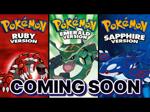 Pokemon Ruby, Sapphire, and Emerald reportedly coming to Nintendo Switch!
