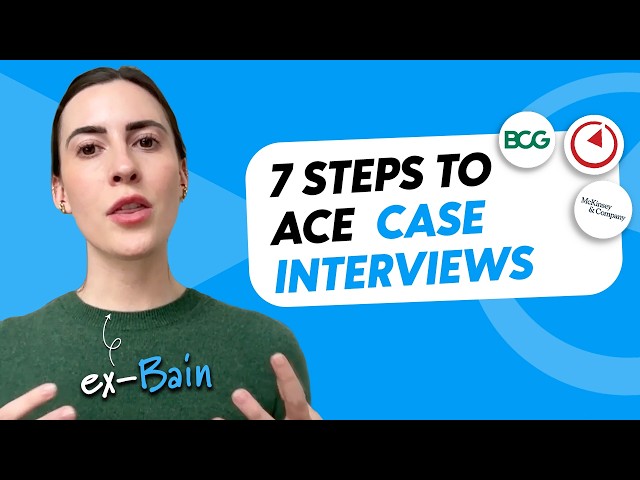 Case interview MASTERCLASS (step-by-step guide with ex-Bain pro)